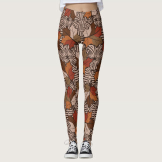 Ahorn-Blätter Vierfinger-Blume Leggings