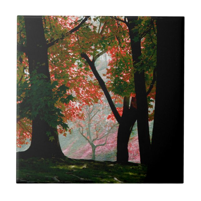 Ahorn Fliese (Vorderseite)