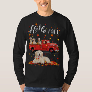 Ahorn Golden Retriever Dog Leaf Herbst Roter Tr T-Shirt