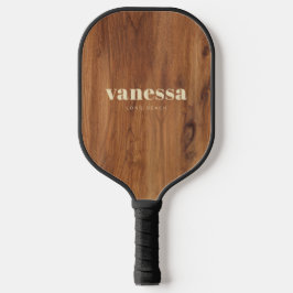 Ahorn-Holz-Minimal-Modern-Klassischer-Name Pickleball Schläger