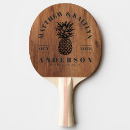 Ahorn Holz Tropische Ananas Hochzeitswappen BK Tischtennis Schläger