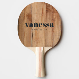 Ahorn-Rohschnitt-Minimal-Modern-Klassischer-Name Tischtennis Schläger
