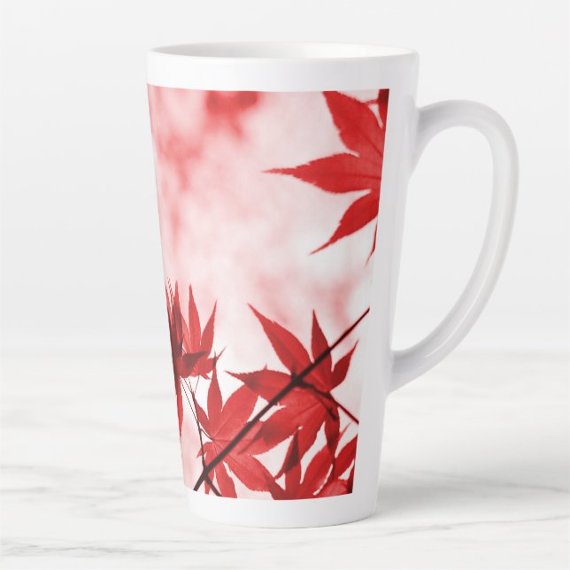 Ahornbaum-Blätter Design-2997 Milchtasse (Rechts)