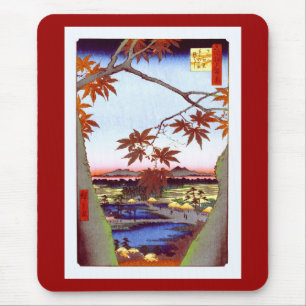 Ahornbäume Tekona Hiroshige Vintage Japanisch Mousepad