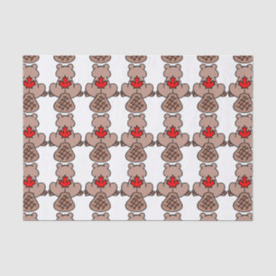 Ahornblatt-Biber-Seidenpapier Seidenpapier