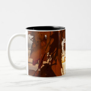 Ahornblatt-Foto-Tasse Zweifarbige Tasse