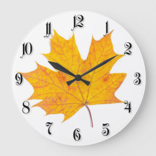 Ahornblatt Große Wanduhr