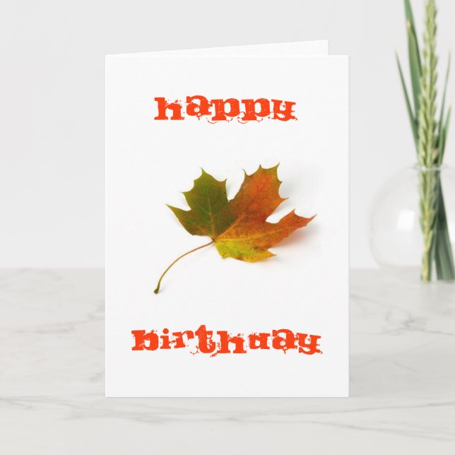 Ahornblatt Karte (Vorderseite)