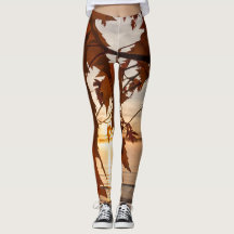 Ahornblatt-Leggings