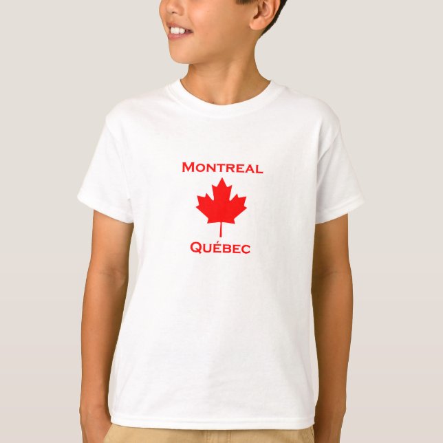Ahornblatt Montreals Quebec T-Shirt (Vorderseite)