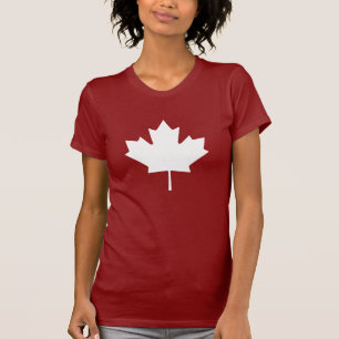Ahornblatt-Piktogramm-T-Shirt T-Shirt