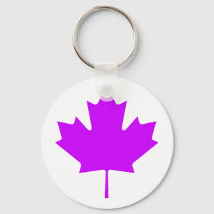 Ahornblatt PurpleTransp die MUSEUM Zazzle Geschenk Schlüsselanhänger
