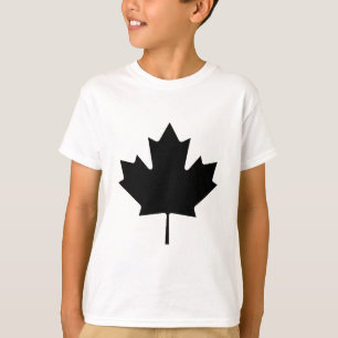Ahornblatt schwarzes Transp die MUSEUM Zazzle T-Shirt