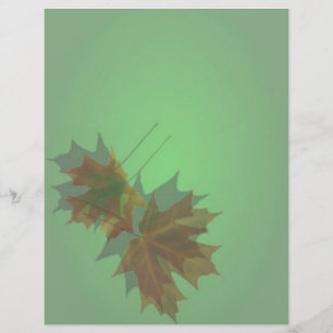 Ahornblätter Flugblatt Flyer