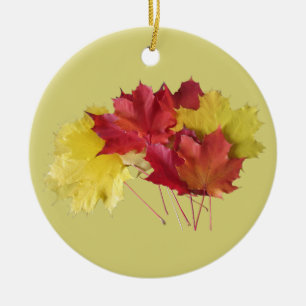 Ahornblätter Keramik Ornament