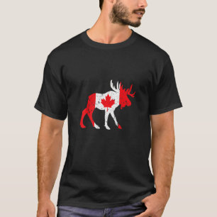Ahornblättrige Tierflagge Kanada T-Shirt