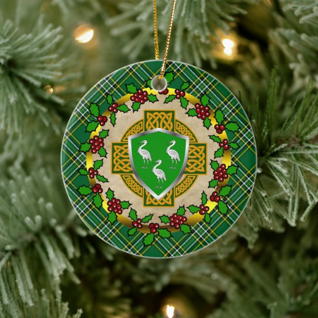 AHörne Celtic Cross Personalisierte Weihnachten Keramik Ornament (Baum)