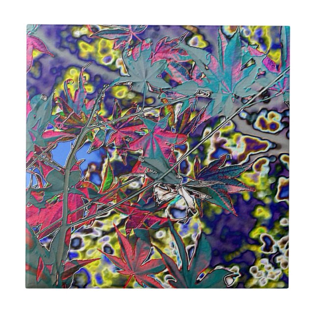 Ahornfolie Fliese (Vorderseite)