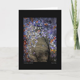 Ahorngemische in einem Herbstpool Karte