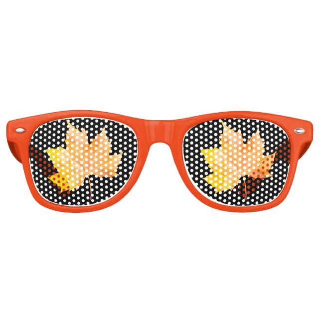 Ahornherbstblatt Partybrille (Vorderseite)