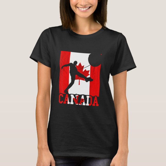 Ahornleaf Canada Soccer Team Kanadische Flagge Can T-Shirt (Vorderseite)