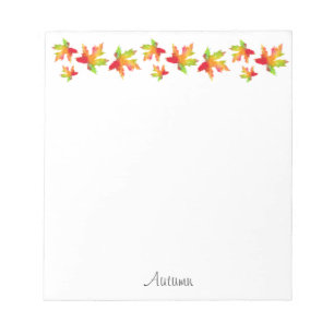 Ahornleaf Garland Tasse Notizblock