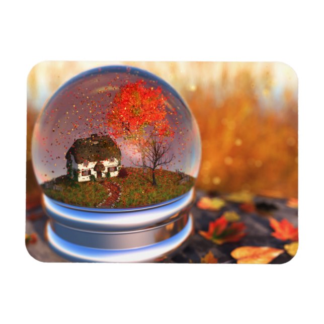 Ahornleaf Globe Flexible Magnet (Horizontal)