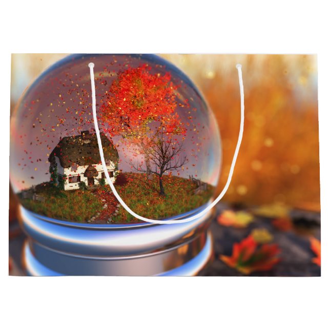 Ahornleaf Globe-Geschenktasche Große Geschenktüte (Vorderseite)