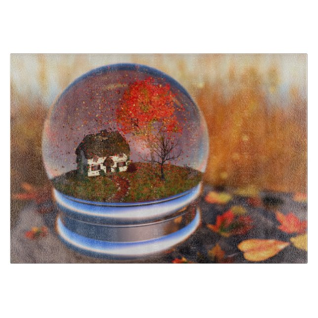 Ahornleaf-Globe-Schneiderschaft Schneidebrett (Vorderseite)