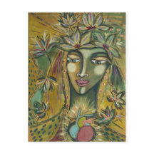 Ahornleaf Goddess Postcard