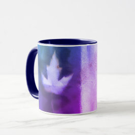 Ahornleaf Natural Ink Handmade Lila Bio Art Tasse