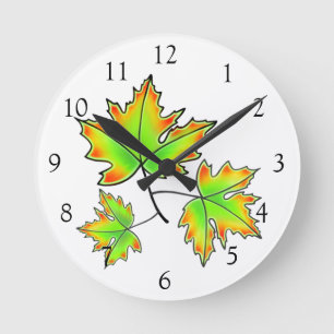Ahornleaf Runde Wanduhr