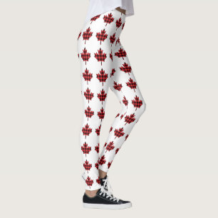 Ahornleder Buffalo Karierter Karo Muster Leggings