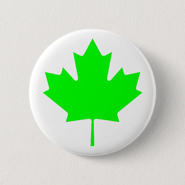 Ahornleder Grüne LtTransp Der MUSEUM Zazzle Gesche Button (Vorderseite)