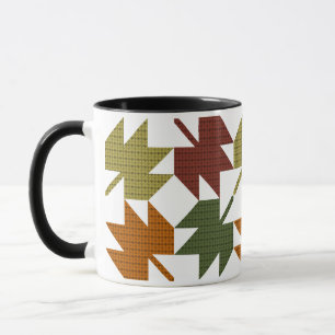 Ahornleder-Quiltmuster-Design 1 Tasse