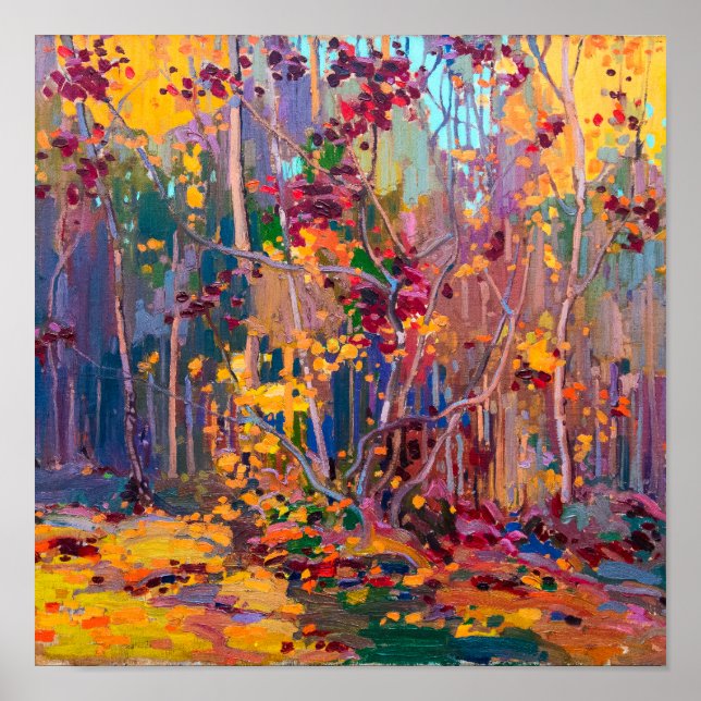 Ahornschösslinge Oktober | Tom Thomson | Poster (Vorne)