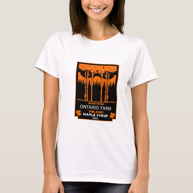 Ahornsirup-Bauer Markt T-Shirt (Vorderseite)