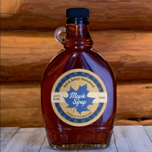 Ahornsirup Blue Leaf Buffalo Kariert Kraft