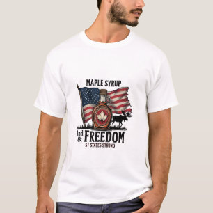 Ahornsirup & Freedom 51 Staat stark T-Shirt