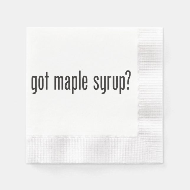 Ahornsirup got serviette (Vorderseite)