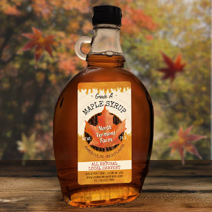 Ahornsirup Herbstleaf Business Jar Custom