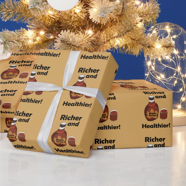 Ahornsirup Reicher Und Gesünder Geschenkpapier (Feiertage)