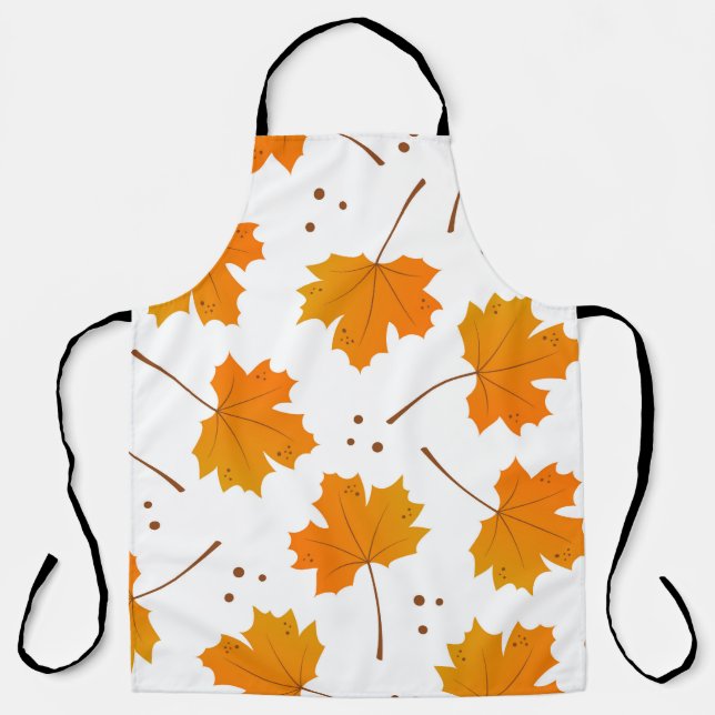 Ahornspiegel: Cartoon Herbstleaves Schürze (Vorderseite)