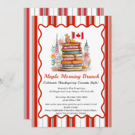 Ahornvormittagsbrunch | 3D Dollhouse Pancake Einladung