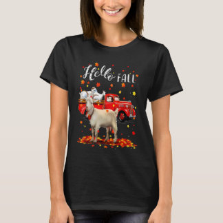 Ahornziegenblatt Herbst Roter LKW Herren Damen T-Shirt