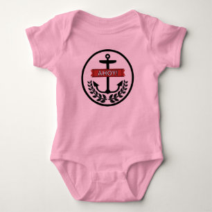 Ahoy - Baby Jersey Bodysuit  Strampler