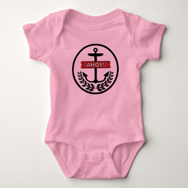 Ahoy - Baby Jersey Bodysuit  Strampler (Vorderseite)