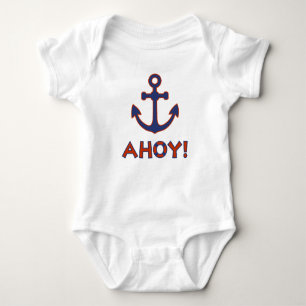 AHOY! Buoy + Ankerdesign Red+Blue Baby Strampler