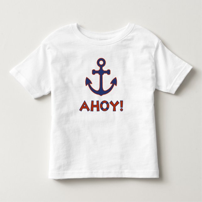 AHOY! Buoy + Ankerdesign Red+Blue Kleinkind T-shirt (Vorderseite)