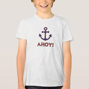 AHOY! Buoy + Ankerdesign Red+Blue Tri-Blend Shirt